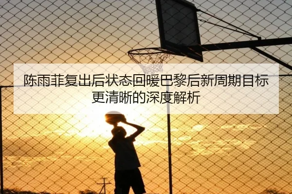 陈雨菲复出后状态回暖巴黎后新周期目标更清晰的深度解析